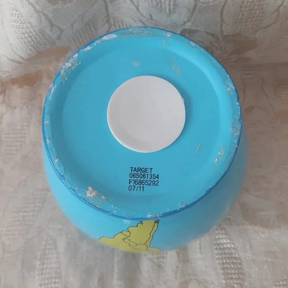 Ceramic Coin Bank World Map Globe - Picture 5 of 5